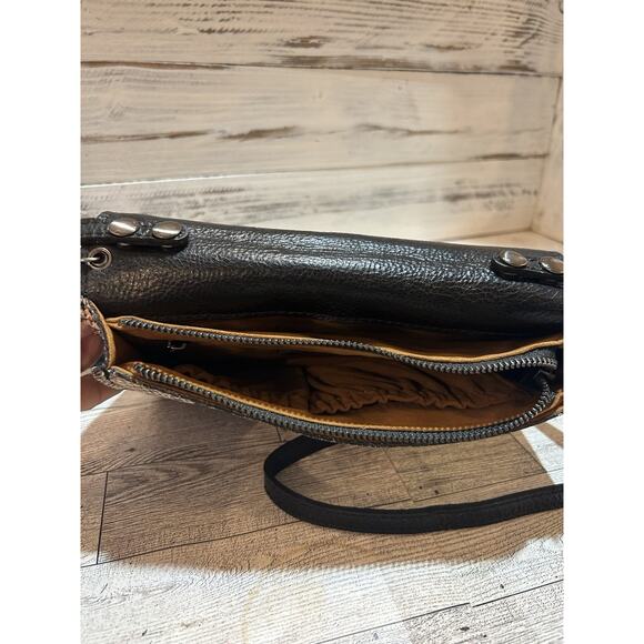 Patricia Nash Apricale Crossbody Wristlet Python taupe grey tan MSRP $169 NEW - Picture 7 of 12